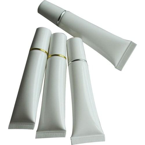 Wholesale 20ml Empty White Tube Cosmetic Container Portable Travel Tube Spiral Flat Cap Hose Lotion Bottle