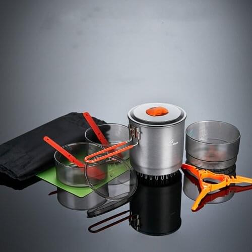 Fire-Maple Cooking Heat Collecting Stew-Pan Steaming Tray Outdoor Hiking Portable Stove Coying Utensils Set with Small Bowl