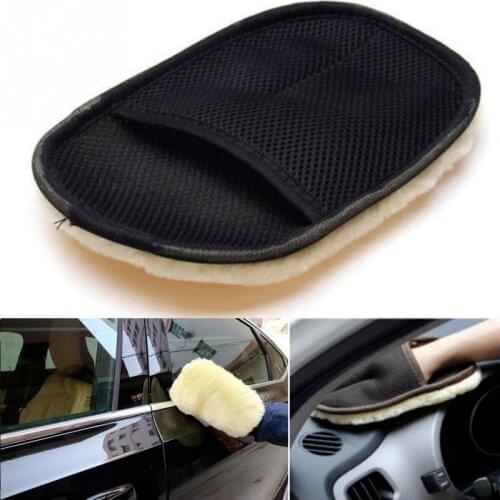 Car Brush Cleaner Wool Soft Car Washing Gloves Cleaning Brush Motorcycle Washer Gloves Cleaning Brush Auto Washer Car Cleaning