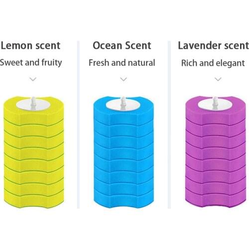 Disposable Toilet Brush Three Kinds Of Fragrance Replacement Brush Head Hygienic Eco-Friendly Bathroom Accessories