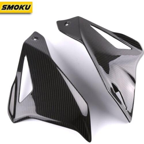 SMOK Motorcycle Carbon Fiber Left Right Frame Fairing Panel Kits Guard Cover For Yamaha MT10 MT 10 MT-10 2016 2017 2018