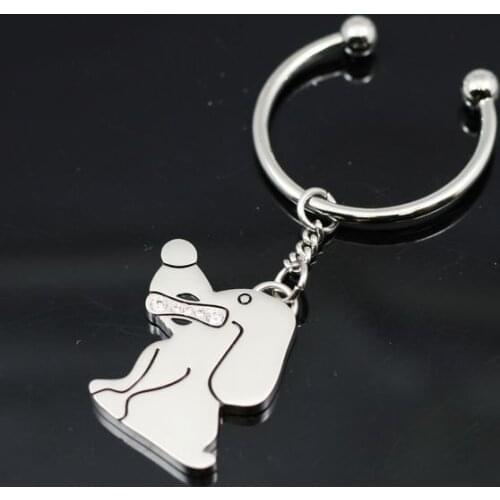Dog keychain cute key ring puppy key chain key holder creative portachiavi chaveiro llaveros mujer free shipping