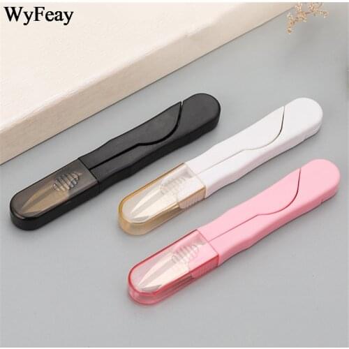 1Pcs/Lot Safety Wear Cover Handle Sewing Scissors Thread Yarn Cutting Scissors Embroidery Cross-stitch U Shape Scissors Shears