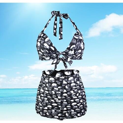 2021 Womens Two-Piece Swimsuit High Wasit String Bikini Nylon Swimwear Ladies Plus Size Bathing Suit for Beach Summer Holidays