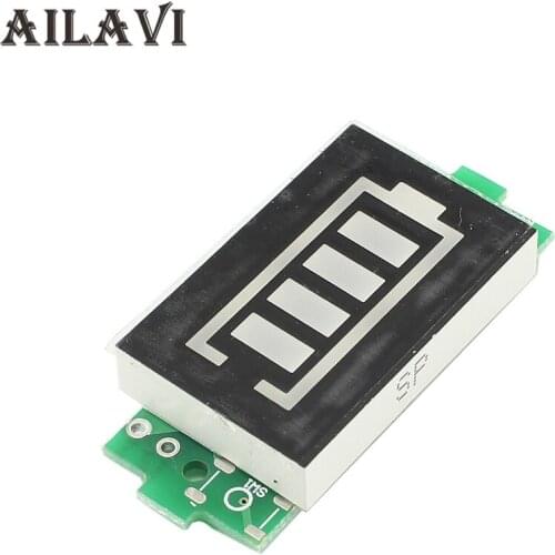 4 Cells Lithium Battery Capacity Indicator Module 13.2V-16.8V Blue Digital Tube Display Electric Vehicle Battery Power Tester