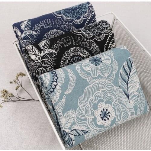 45cm*110cm / Piece, Cartoon Retro Sketch Hemp Printing Cloth, Clothing Tablecloth, Curtain Puppet Fabric, DIY Handmade Materials