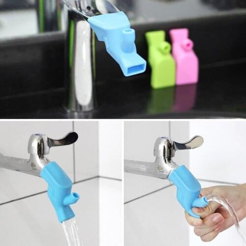 5Pc/Set Faucet Extender Silicone Water Tap Extension Children Washing Device Bathroom Sink Kitchen Sink Faucet Guide Accessories