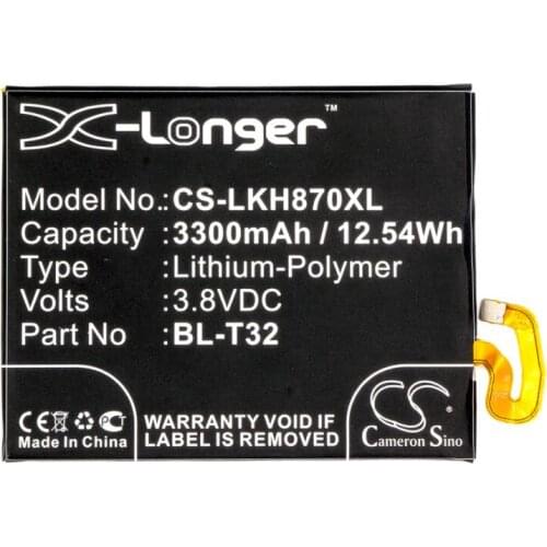 Cameron Sino 3300mAh battery for LG AS993 G6 G6 TD-LTE G600KP G600KR G600LP G600LR G600S G600SP G600SR H870AR H870DS H870DSU