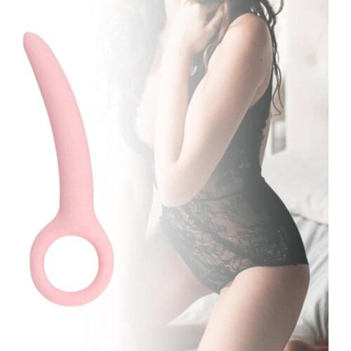 OLO Female Anal Plug Smooth Easy to Clean Silicone Butt Beads Plug Dildo Stimulation G-Spot Masturbation Adult Sex Toys 5 Sizes