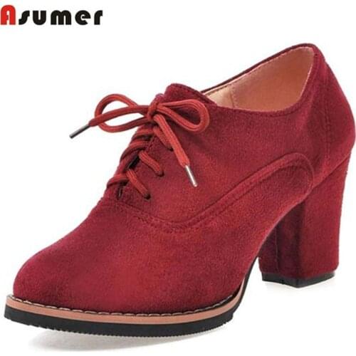 Женские оксфорды Asumer China At AliExpress