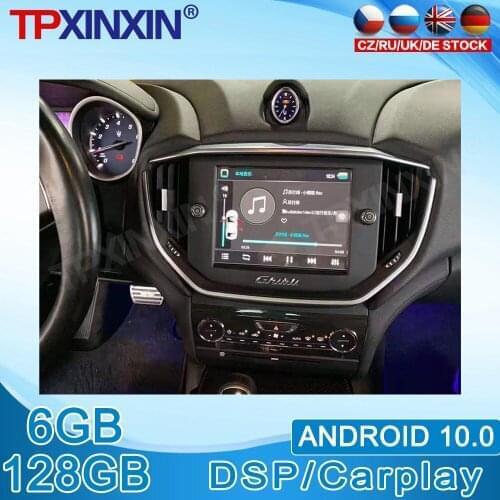 For Maserati Ghibli 128GB Android 10.0 IPS Touch Screen Radio Car Multimedia Player Carplay GPS DSP Navigation System Head Unit