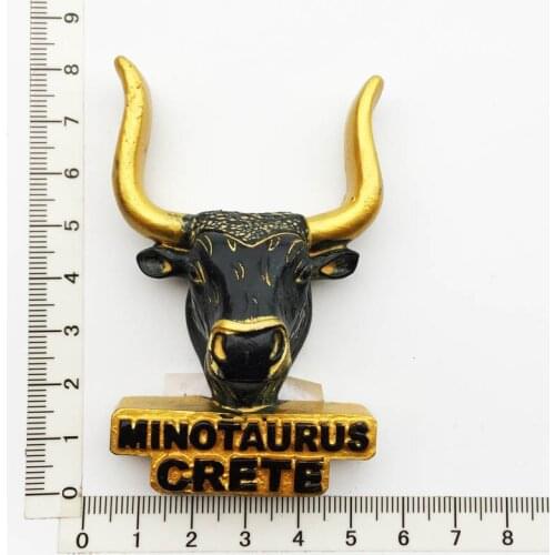 Crete, Greece)Fridge Magnet,Creative Travel Commemorate Crafts 3D Ornaments Magnetism Resin Material Refrigerator Stickers