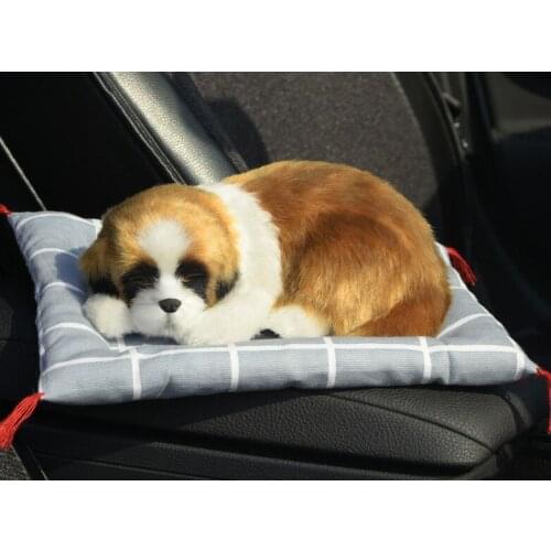 20x14cm Saint Bernard dog model sounds bark dog ,air freshener charcoal bag mat,car accessories decoration gift a1750