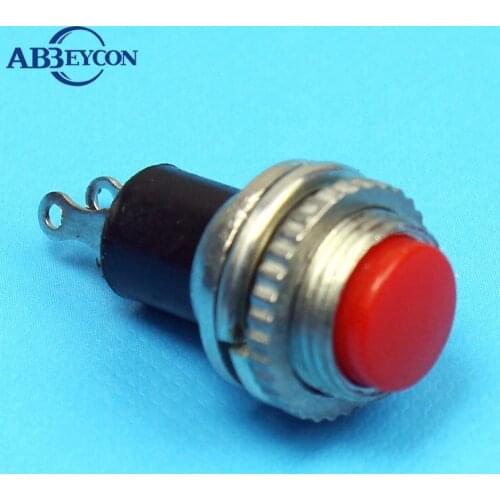 Push to ON DS-316 0.5A 250VAC Red small momentary OFF-(ON) switch 10mm switch