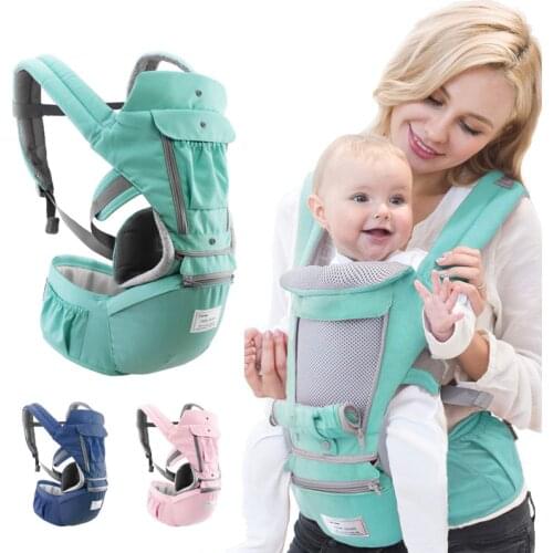 Ergonomic Baby Carrier Infant Kid Baby Sling Front Facing Kangaroo Baby Wrap Carrier for Baby Travel 0-36 Months