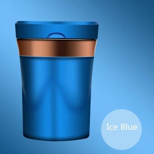 Rechargeable Solar Energy Car LED Ashtray Car Trash Can Removable Cigarette Lighter LED Light For Car Cup Holder car accessories