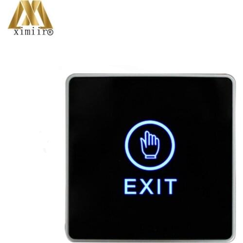 Bule Backlight Touch Exit Button E11 Infrared Contactless Door Release Switch For Access Control System