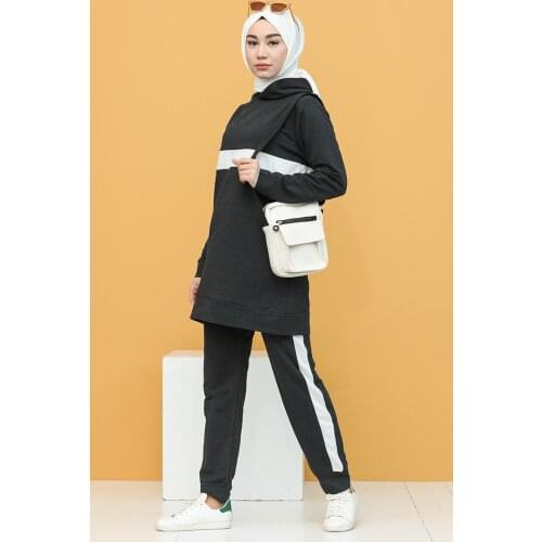 Minahill Dual Tracksuit Suit 21029-02 Anthracite Ecru 21029-02