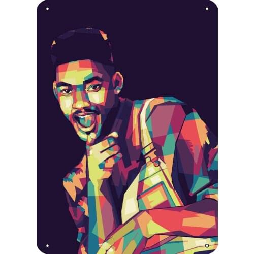 Will Smith Actress Metal Tin Sign 12 "X 8" Wall Arts