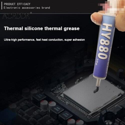 HY880 30g Needle Tube Packing Super Carbon Nano Thermal Grease For CPU GPU LED DF