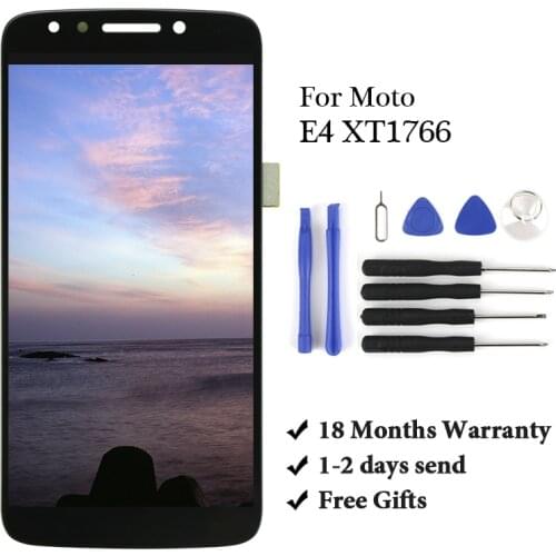 For Moto E4 XT1766 LCD Display+Touch Screen Digitizer USA NO Fingerprint Hole Version Replacement e4 xt1766 USA Version