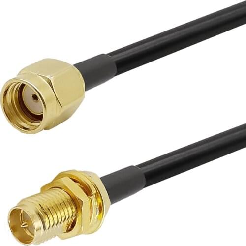 1/5/10/15/20/30 Meters RP-SMA male jack to RP-SMA female plug low loss LMR195 0-3Ghz pigtail cable for WIFI Antenna extension