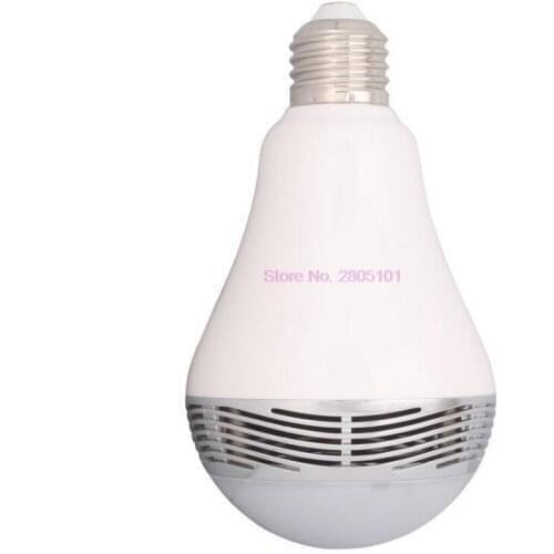 By dhl 10pcs Intelligent E27 6W RGB LED Bulb Bluetooth Speaker Smart Lamp Colorful Dimmable Lights With Remote Control
