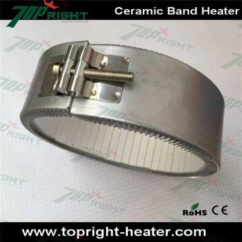170*70mm 230V 2000W Ceramic Band Heater for Plastic Injection Machine