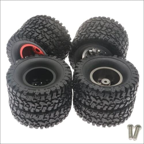 4 pcs/set rim rear double wheel with tire for 1/16 WPL Henglong B14 B24 B16 B36 Ural Q60 Q61 Q62 Q63 Q64 4x4 6x6 Military truck