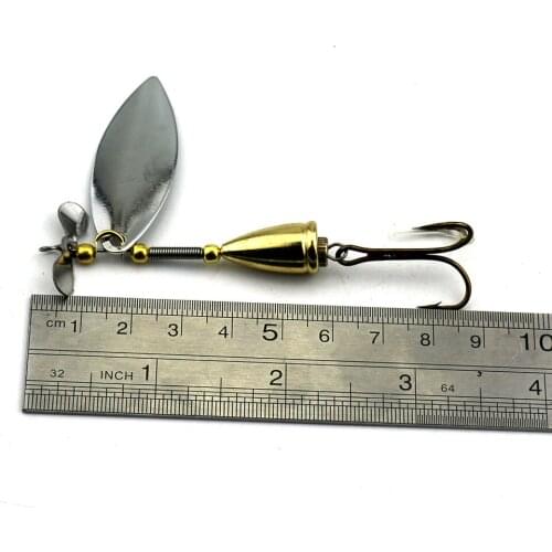 5pcs Spoon Fishing Lure Metal Hard Fishing Bait 8.6cm 11g Isca Artificial Feather Hook Carp Spinnerbait Fishing Tackle (SP150)