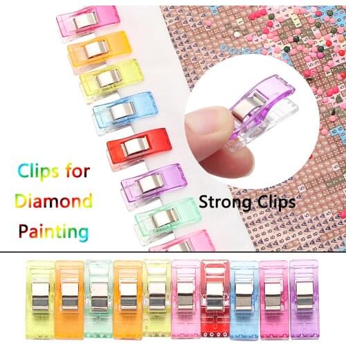 5D Diamond Painting Clips To Keep Painting Canvas Steady Cross Stitch Accessories Fabric Blinder Garment Clip Sewing Accessories