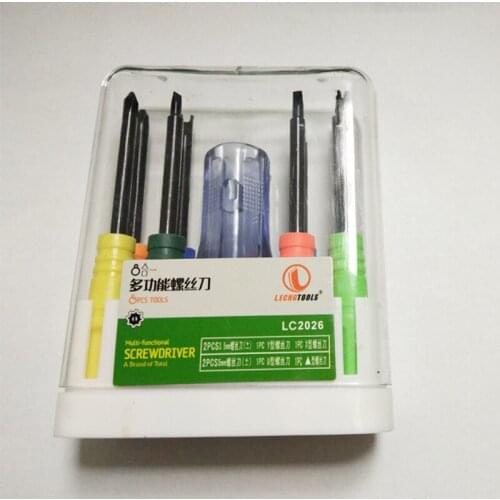 8 In 1 Multi-function Screwdriver Set Phillips and Slotted Screwdriver Hand Tool Set for Mobile Phone Laptop Computer