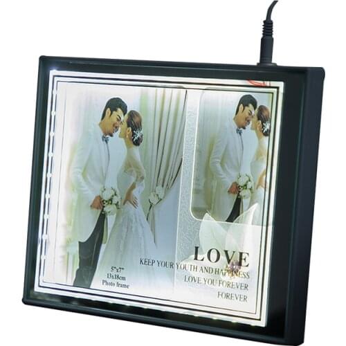 2020 home decoration frame bedroom photo frame decoration frame USB+LED photo frame picture frame painting photo display stand