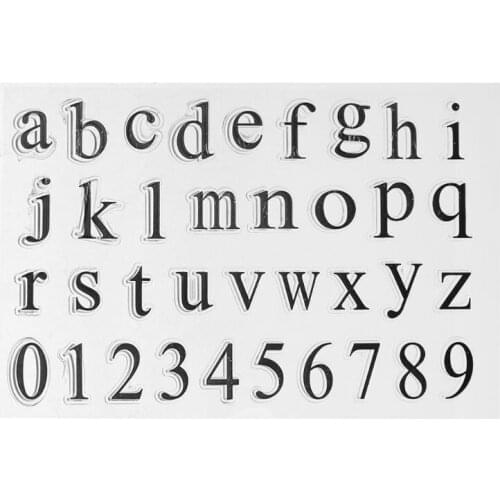 Alphabet Silicone Clear Seal Stamp DIY Scrapbooking Embossing Photo Album Decorative Paper Card Craft Art Handmade Gift