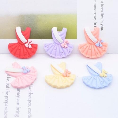24Pcs Ballet Skirt Resins Flatback Cabochons Scrapbooking Craft DIY Accessories