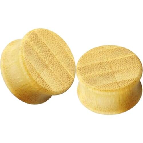 Bamboo Wood Plugs and Tunnels Shine Ear Gauges Earrings Stretchers Expander Piercing Saddly Body Earrings Gauges Kit Wholesales