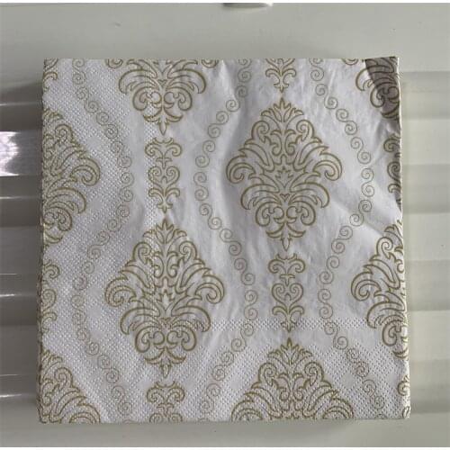 Decoupage paper napkins tissue vintage towel mysterious pattern striped moon star birthday wedding party home beautiful decor 20