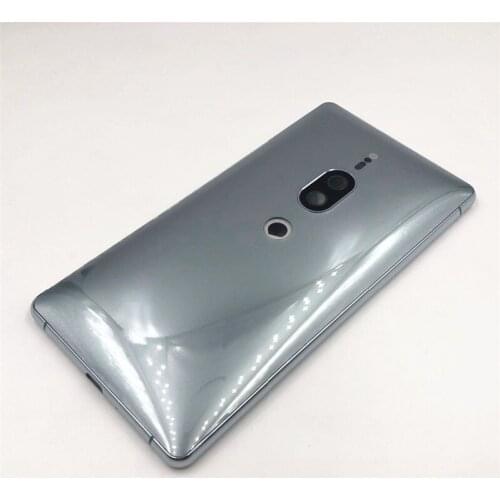 For Sony Xperia XZ2 Premium Dual H8166 Back Battery Cover Rear Door back case Housing Case With Side Buttons