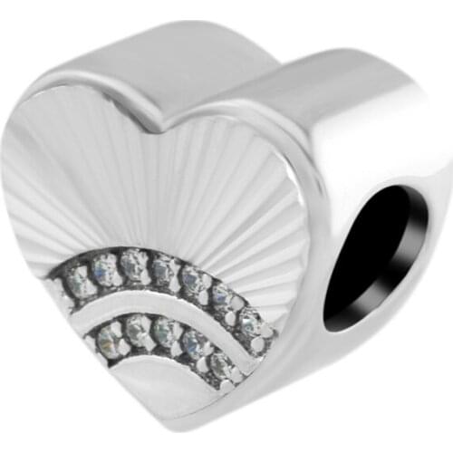 Fan Of Love Charm 925 Sterling Silver Beads for Jewelry Making Fit Charms Bracelets DIY Gift for Women Men free shipping 02762