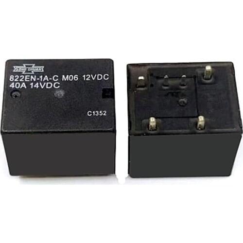 HOT NEW relay 822EN-1A-C 822EN 1A C 822EN1AC 12VDC DC12V 12V 40A 6PIN auto relay