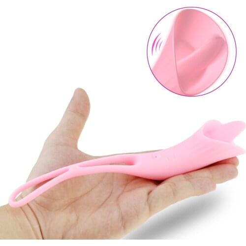 Vibrating Penis Ring Sex Toys Tongue Oral Licking Penis Cock Ring Delay ejaculation clitoral stimulation sex toys for Couples