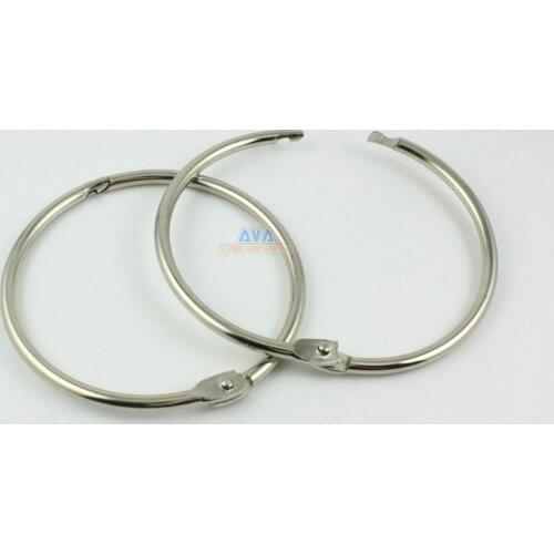 10 Pieces 76mm Metal Curtain Rings Curtain Open Rings Sliding Hook Rings