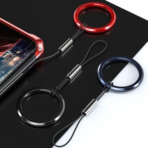 Metal Ring Loop Lanyard Strap for iPhone Huawei Samsung Xiaomi Case USB Flash Drives Keys Keychains Camera Anti-lost Straps