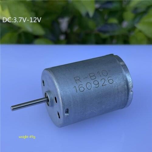 370 DC Micro Motor 3.7V-12.0V Carbon Brush Large Torque Motor, Low Noise, 16mm Long Shaft for Sweeping Robot Fan DIY Model Toy