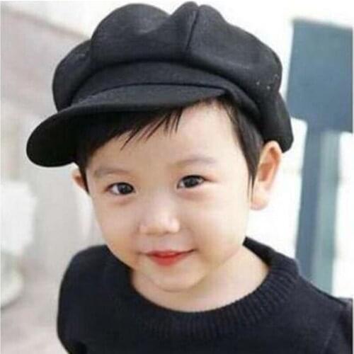 Fashion Newborn Photography Props Baby Boy Hats Beret Big Brim Retro Bonnet Baby Cap For Girls 1- 5 Years BB0104