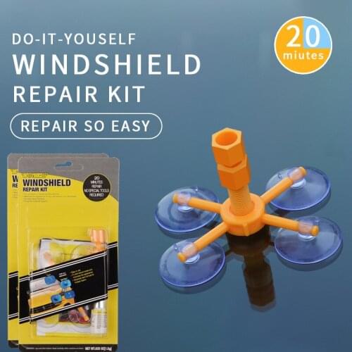 1 Set Car Window Glass Scratch Windshield Repair Kit Crack Restore Repair Tool Car Window Screen Polishing Car Styling