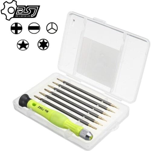 7pcs/set Portable Screwdriver Kit Set Chrome Vanadium Alloy Steel Professional Repair Hand Tools Set