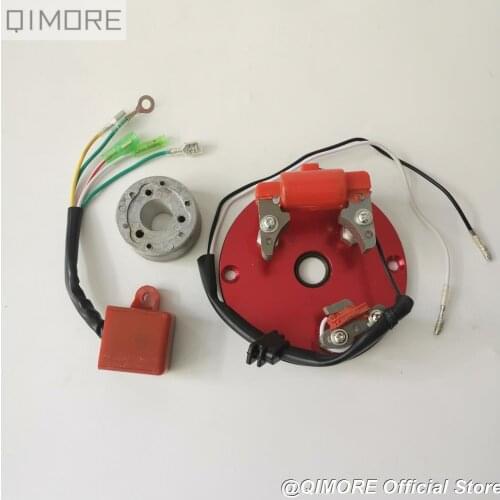 Performance Magneto Inner Rotor Kit / CDI / Stop Button for Monkey Dirt Bike Pit bike Go Kart Quad 50 70 90 100 110 125 cc