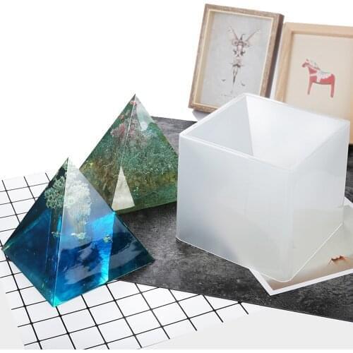 New 15CM DIY Super Large Pyramid Frame Set Triangle Silicone Mold Mould Resin Craft Jewelry Crystal With Plastic Making Tools