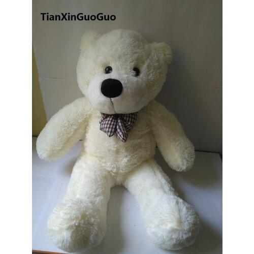 New stuffed white teddy bear Plush 80 cm Doll 31 inch Toy gift wb8411